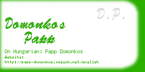 domonkos papp business card